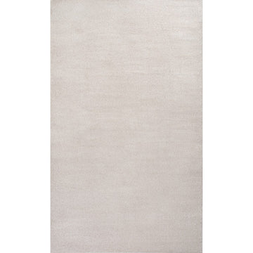 Haze Solid Low-pile Area Rug Ivory